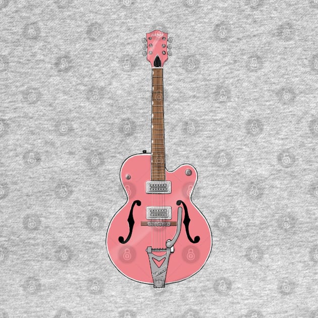 Solo Pink Guitar by saintchristopher